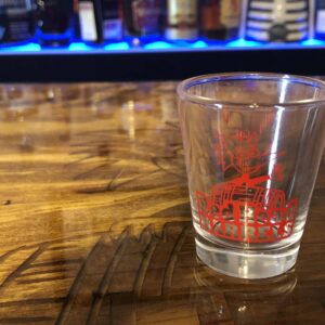 Red Head Logo Shot Glasses