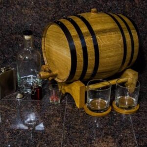 10 Liter Silver Barrel Gift Package