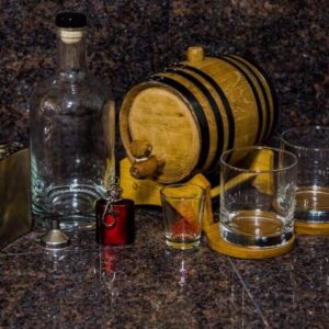 1 Liter Silver Barrel Gift Package