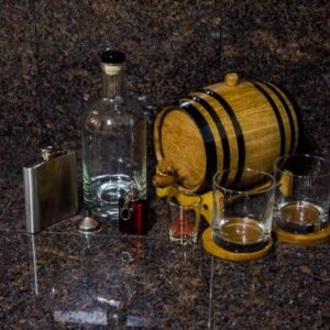 2 Liter Silver Barrel Gift Package
