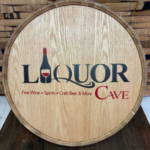 Quarter Barrel Head Hanging Wall Sign – With Color Logo